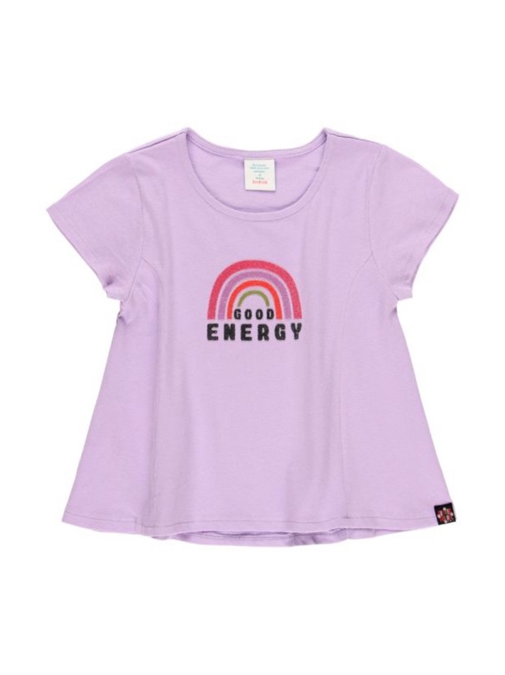 Lavender Rainbow 'Good Energy' Short Sleeve Tee - Kids